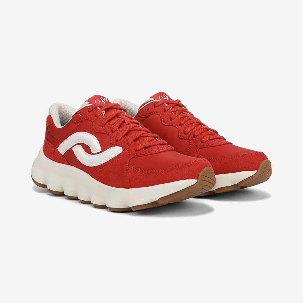 NWT Ryka Women's Podflow Retro Running Shoes Cherry Red Size 9 W $100 RY1887